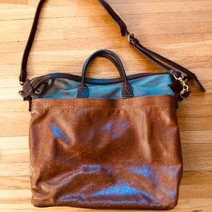 Orox brown leather shoulder bag